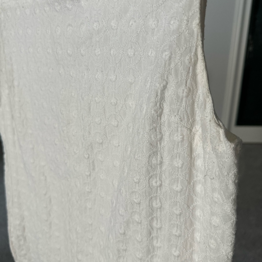 Joe Fresh White Dress |  Size 12 | 100% Cotton | Summer - Picture 5 of 9